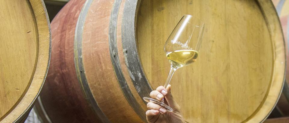 Wein im Weinfass