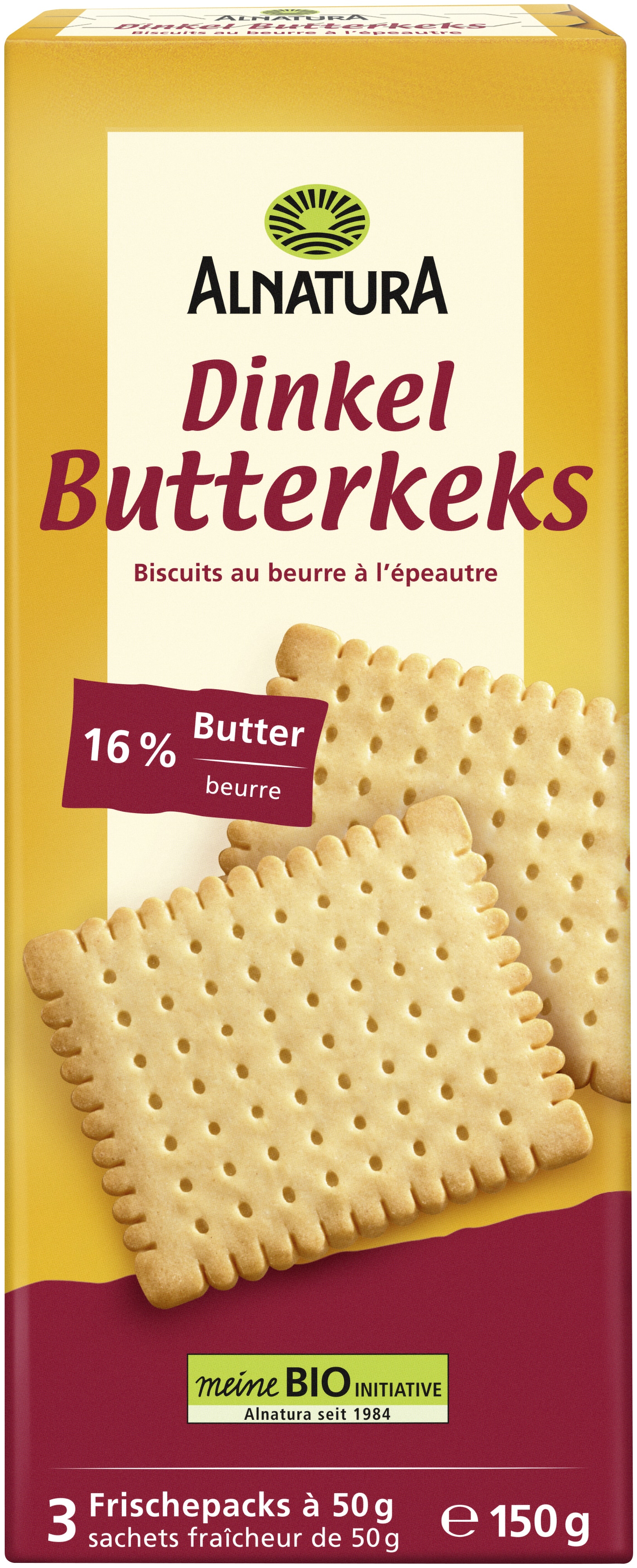 Dinkel Butterkeks (150 g) in Bio-Qualität von Alnatura